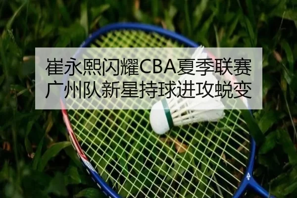 崔永熙闪耀CBA夏季联赛 广州队新星持球进攻蜕变